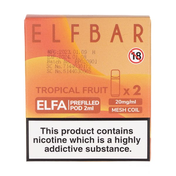 BUY 1 GET 1 FREE | Tropical Fruits Elfa Prefilled Pods by Elf BarVAPE INDIA - Vape India