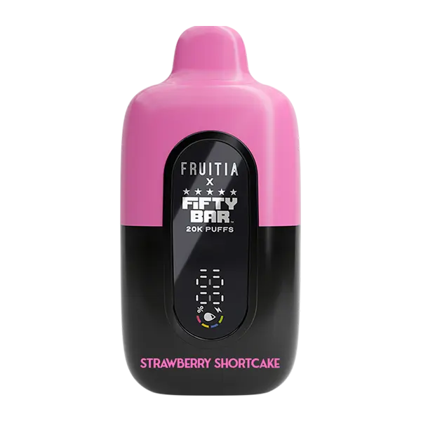 BUY 1 GET 1 FREE Strawberry Shortcake FRUITIA X Fifty Bar 20K | Vape Amazon India