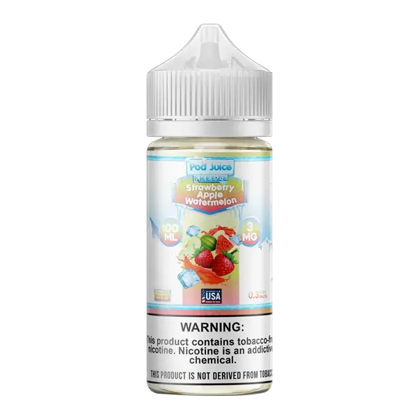 BUY 1 GET 1 FREE Strawberry Apple Watermelon Freeze Pod Juice 100ml | The Herbal Store