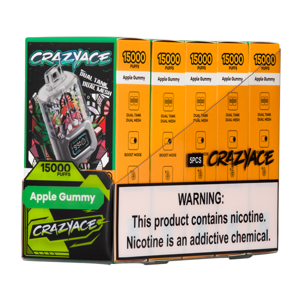 BUY 1 GET 1 FREE Apple Gummy Crazy Ace B15000 | Vape Amazon India - Vape Amazon India