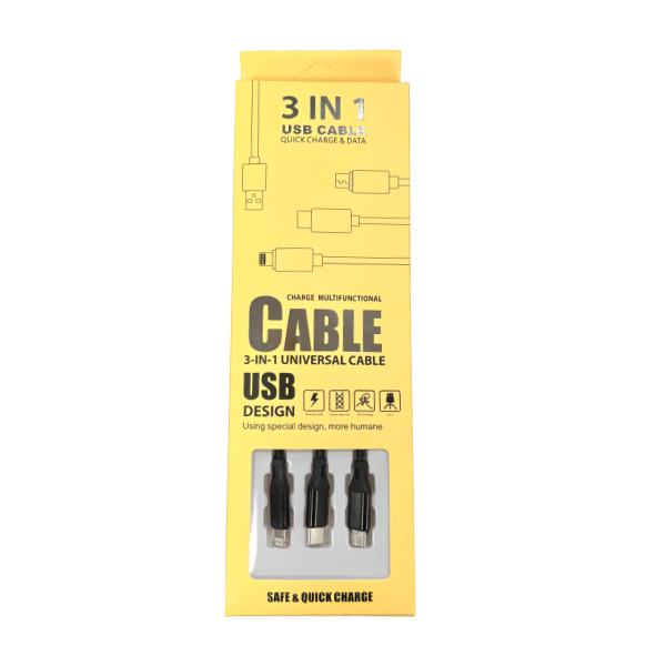 BUY 1 GET 1 FREE 3-in-1 USB Cable | The Herbal Store