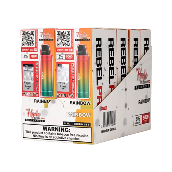 BUY 1 GET 1 FREE Rainbow Hyde Rebel Pro | Vape Amazon India Hyde Disposables