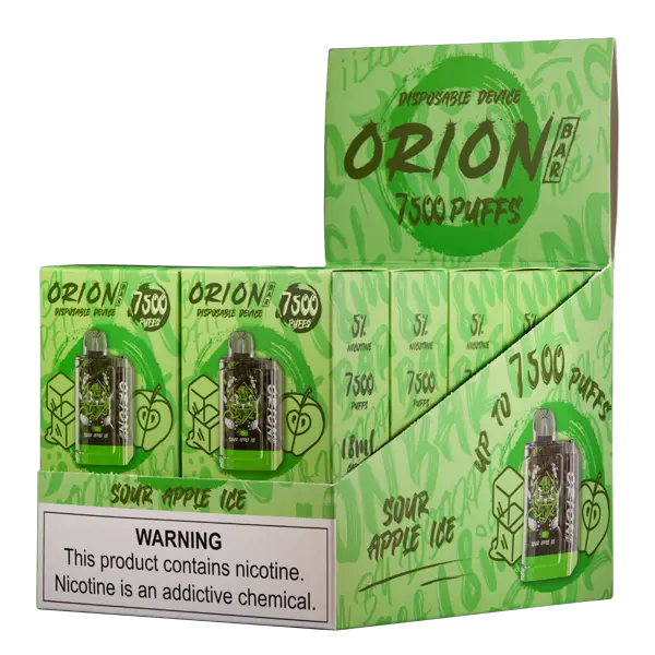 BUY 1 GET 1 FREE Sour Apple Ice Orion Bar 7500 | Vape Amazon India Lost Vape