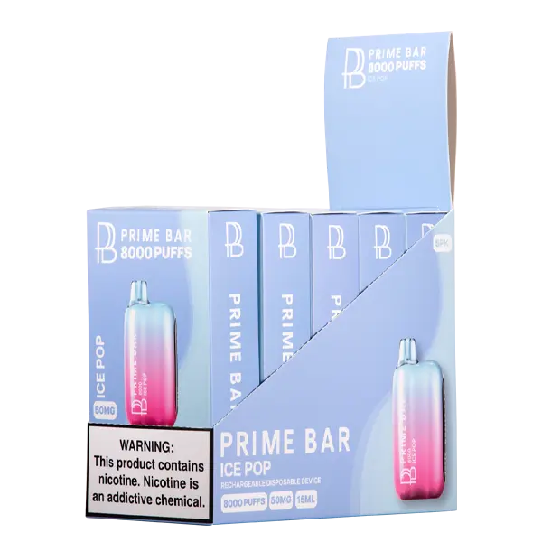 BUY 1 GET 1 FREE Ice Pop Prime Bar 8000 | Vape Amazon India Prime Bar