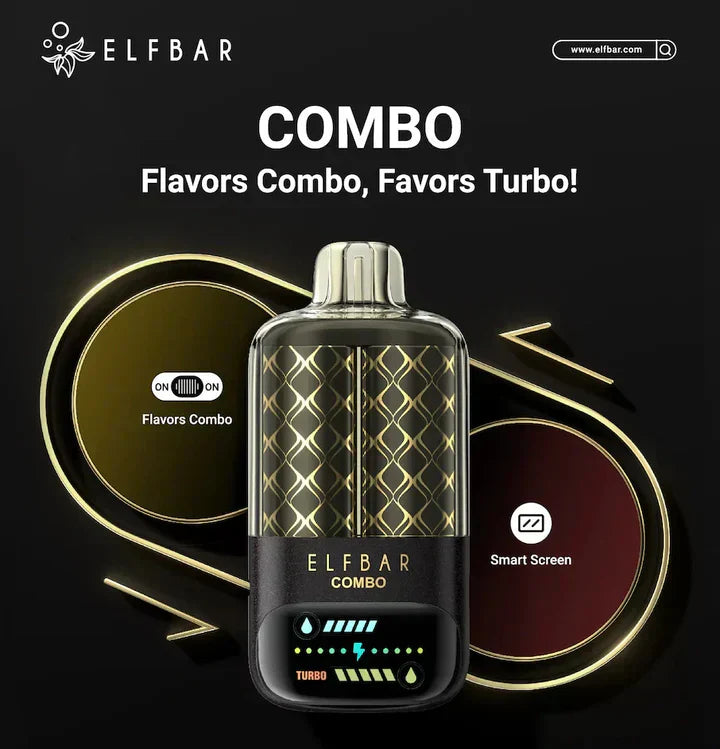 BUY 1 GET 1 FREE | ELF BAR COMBO 25000 Puffs Dual Flavors Disposable Vape | THE HARBAL STORE