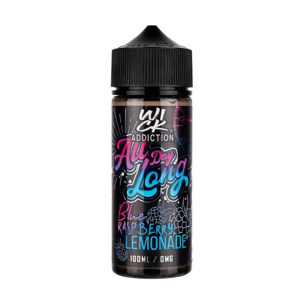 BUY 1 GET 1 FREE | All Day Long Blue Raspberry Lemonade 100ml Shortfill E - Liquid by Wick AddictionVAPE INDIA - Vape India