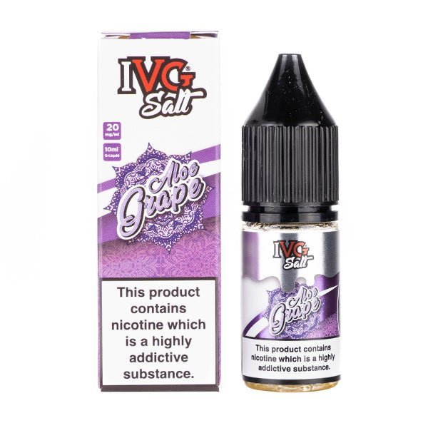BUY 1 GET 1 FREE | Aloe Grape Nic Salt E - Liquid by IVGVAPE INDIA - Vape India