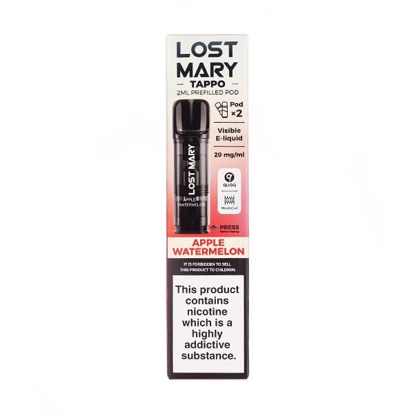 BUY 1 GET 1 FREE | Apple Watermelon Tappo Prefilled Pods by Lost MaryVAPE INDIA - Vape India