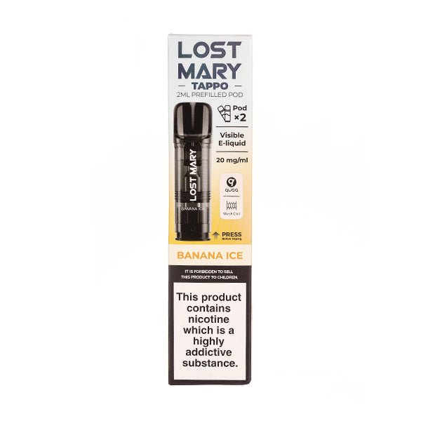 BUY 1 GET 1 FREE | Banana Ice Tappo Prefilled Pods by Lost MaryVAPE INDIA - Vape India