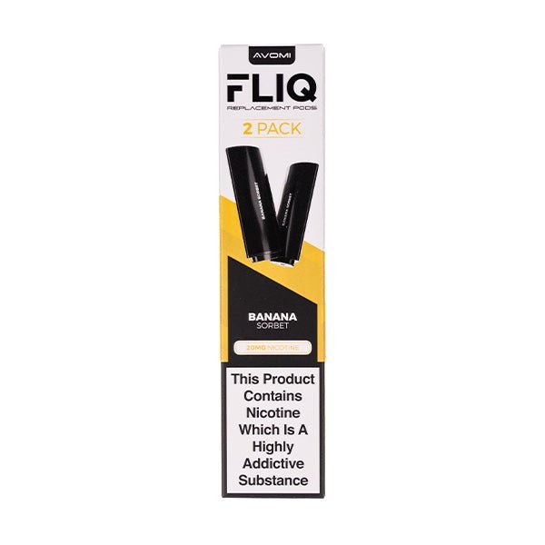 BUY 1 GET 1 FREE | Banana Sorbet FLIQ Prefilled Pods by AvomiVAPE INDIA - Vape India