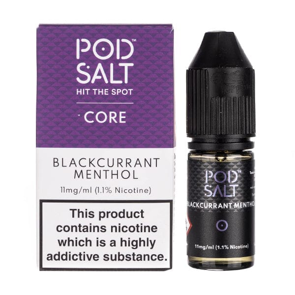 BUY 1 GET 1 FREE | Blackcurrant Menthol Nic Salt E - Liquid by Pod Salt CoreVAPE INDIA - Vape India