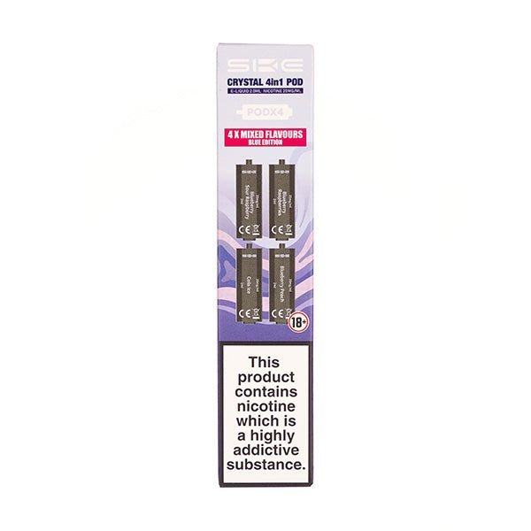 BUY 1 GET 1 FREE | Blue Edition Crystal 4 in 1 Prefilled Pods by SKEVAPE INDIA - Vape India
