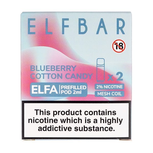 BUY 1 GET 1 FREE | Blueberry Cotton Candy Elfa Prefilled Pods by Elf BarVAPE INDIA - Vape India
