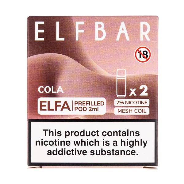 BUY 1 GET 1 FREE | Cola Elfa Prefilled Pods by Elf BarVAPE INDIA - Vape India